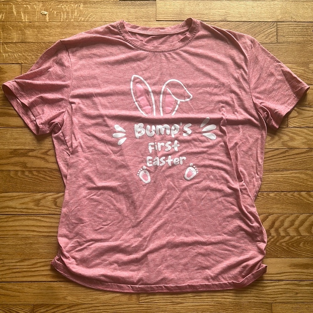 Pink 'Bump's First Easter' T-Shirt